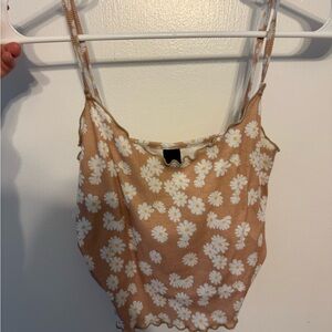SHEIN Tan Floral Camisole